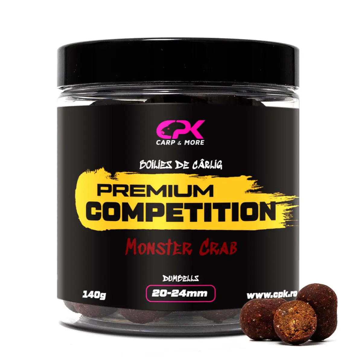 CPK BOILIES CARLIG OS COMPETITION MONSTER CRAB 20 & 24mm 140g DUMBELLS