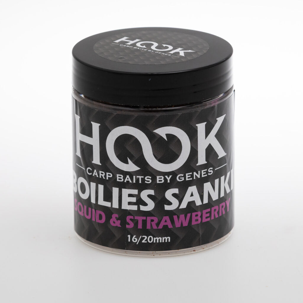 BOILIES DE CARLIG GLAZURAT – SANKY 250ML SQUID & STRAWBERRY
