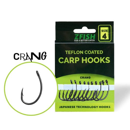 Carlige ZFish Teflon Hooks Crang, Nr. 2