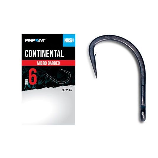 Carlige Nash Continental Pinpoint Micro Barbed Nr.6