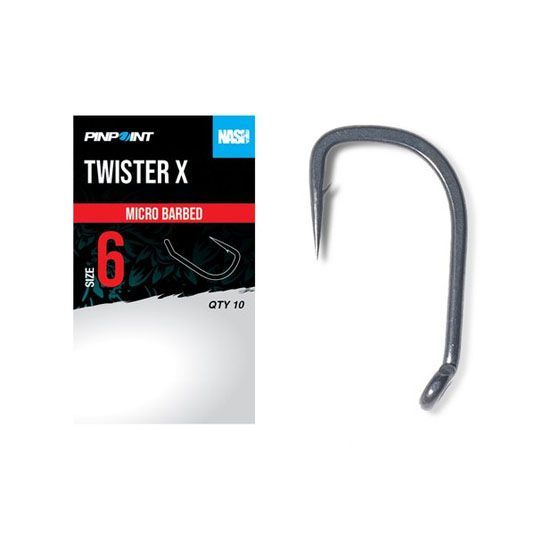 Carlige Nash Pinpoint Twister X Micro Barbed Nr.6