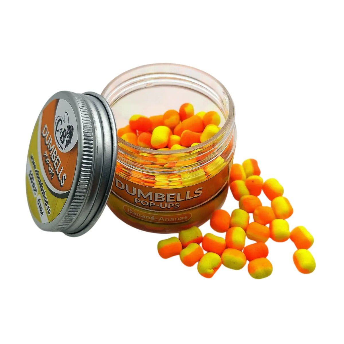 Dumbells Pop-Up C&B Banană Ananas Bicolor 6mm