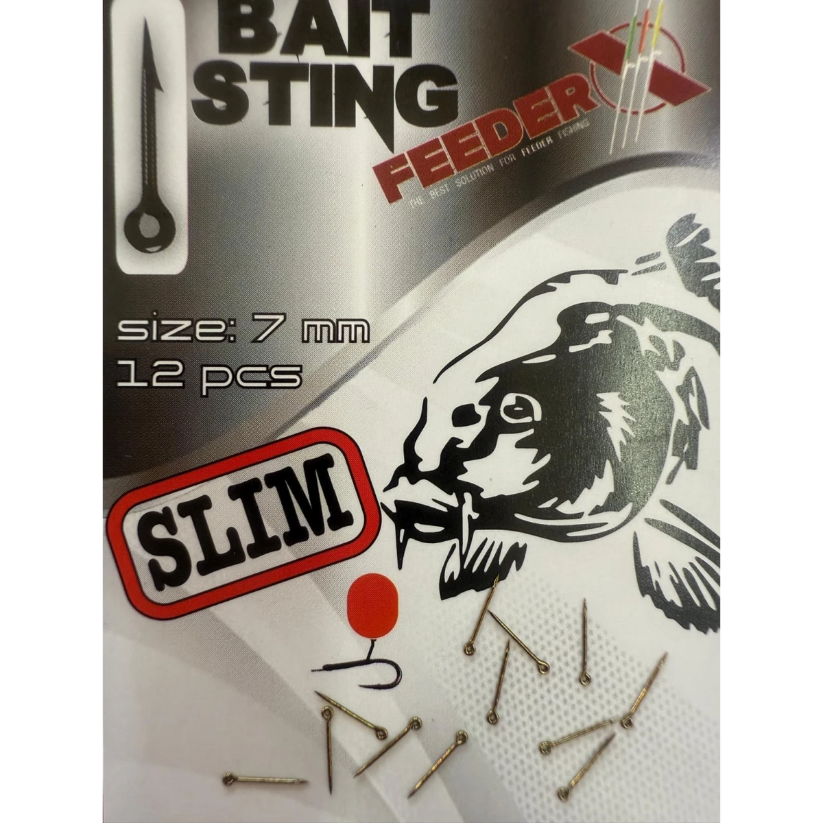 Spin FeederX Bait Sting Black Nickel SLIM 7mm