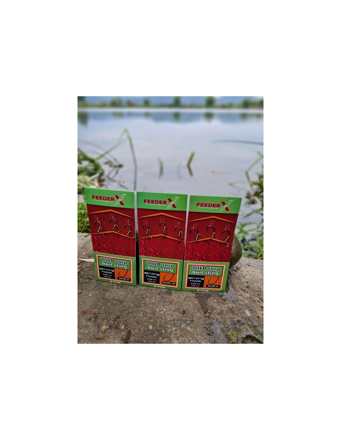 FeederX - Carlige legate FeederX Wild Carp Hook Bait Sting Nr.10