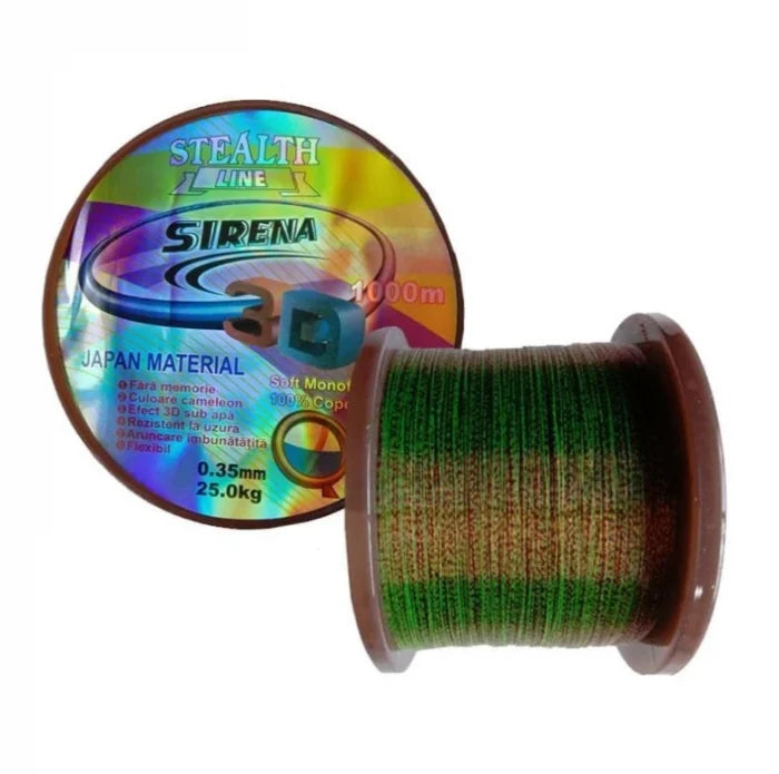 FIR MONOFILAMENT SIRENA 3D 0.25mm 1000M