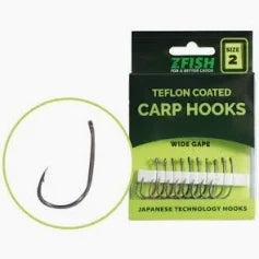 Carlige Zfish Teflon Wide Gape, Nr.2, 10buc/pac
