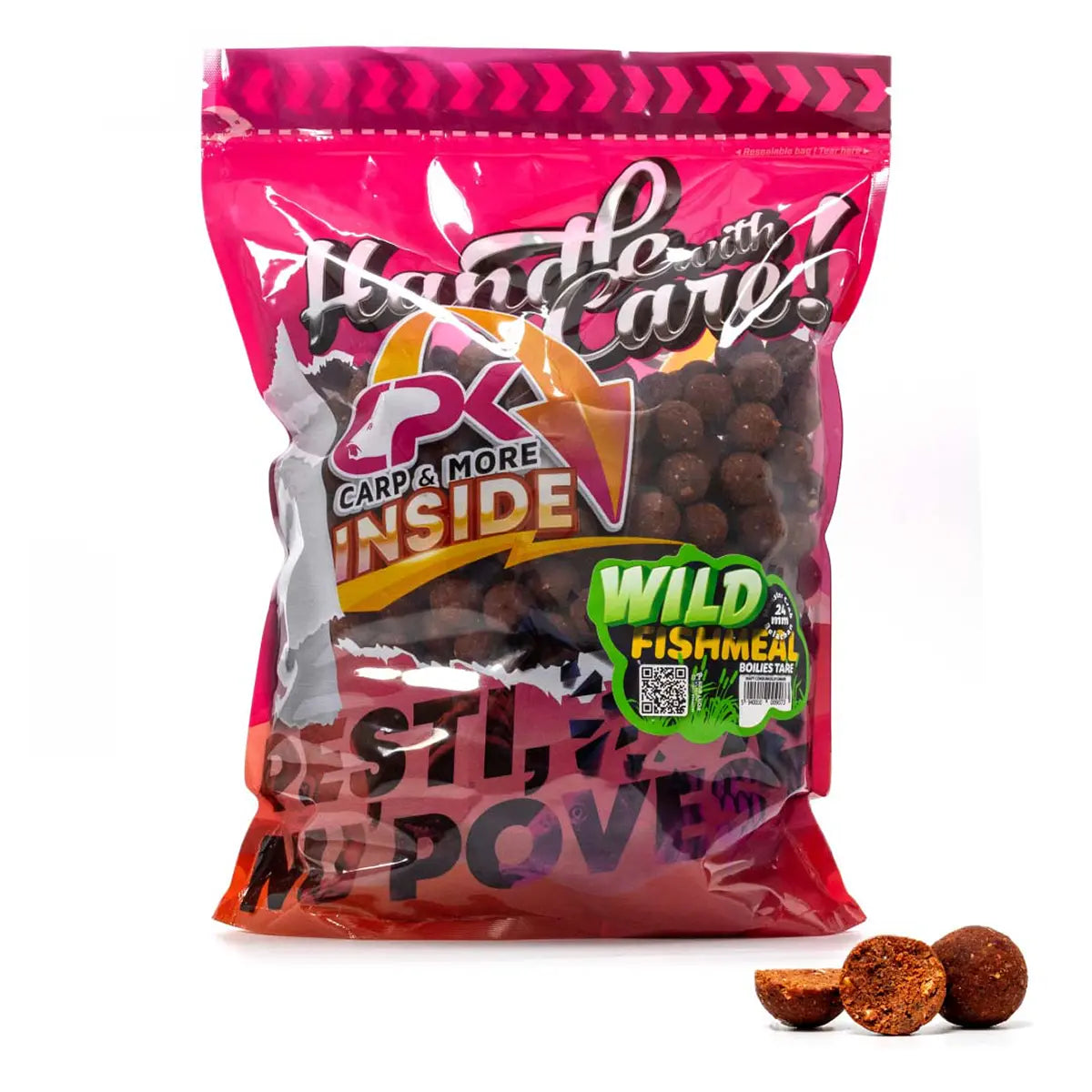 CPK BOILIES WILD CARP FISHMEAL 20mm 3kg SEMISOLUBIL