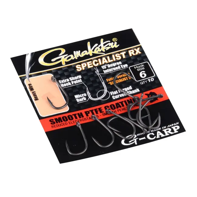 Carlige Gamakatsu G-carp Specialist Rx Nr 8 / 10buc Per Plic