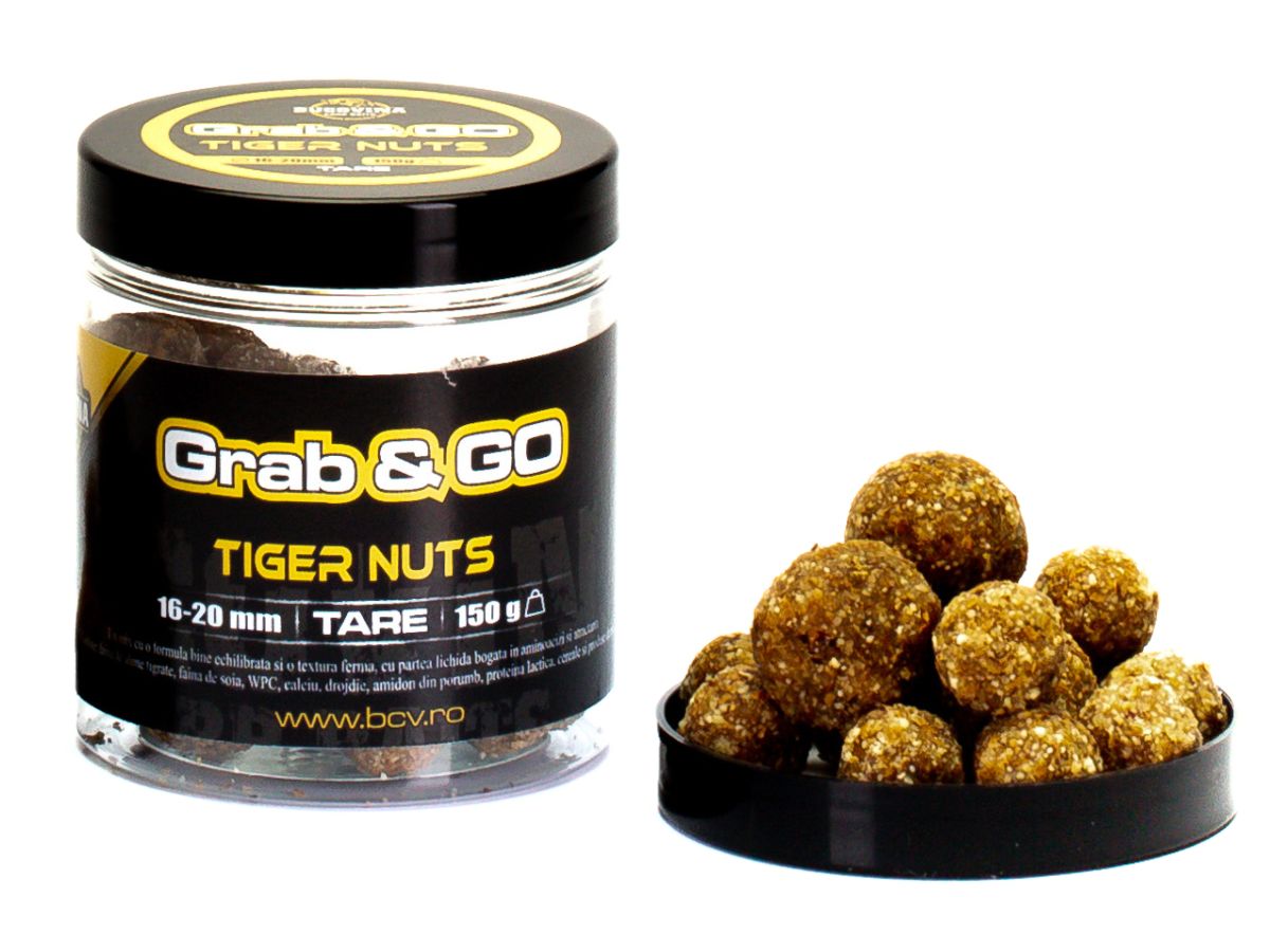 Boilies Solubil De Carlig Bucovina Baits Grab & Go, Tiger Nuts, 16-20mm, 150g