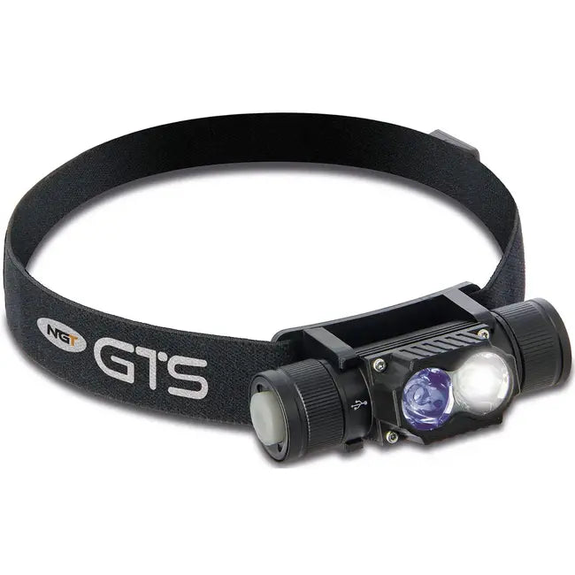 LANTERNA CAP NGT GTS 250 LUMENI + LUMINA UV, INCARCARE USB, ACUMULATOR 1800 mAh