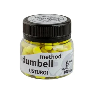 Method Dumbell Carp Baits Addicted, Usturoi, Galben, 6mm