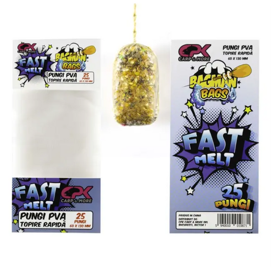 Pungi PVA CPK Bagman, Fast Melt, 60x130mm 25buc