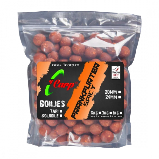 Boilies Fiert 4Carp Frankfurter Spicy, 1kg 20mm