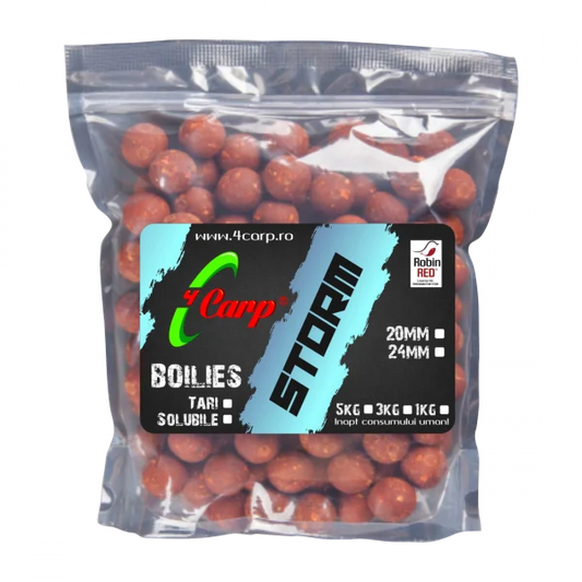 Boilies Fiert 4Carp Storm, Squid&Fructe de Padure, 1kg 20mm