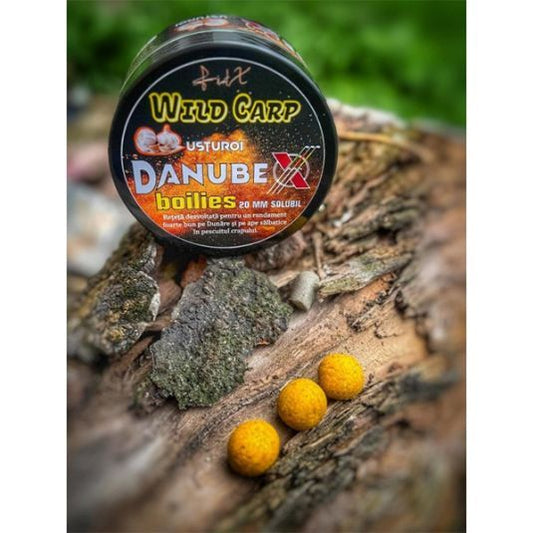 Boilies FeederX Solubil Wild Carp DanubeX Usturoi, 20mm