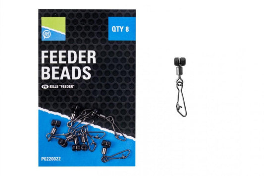 Vartej cu Margea Culisanta si Agrafa Preston Feeder Beads, 8buc/plic
