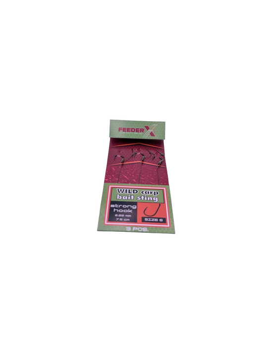 FeederX - Carlige legate FeederX Wild Carp Hook Bait Sting nr.8