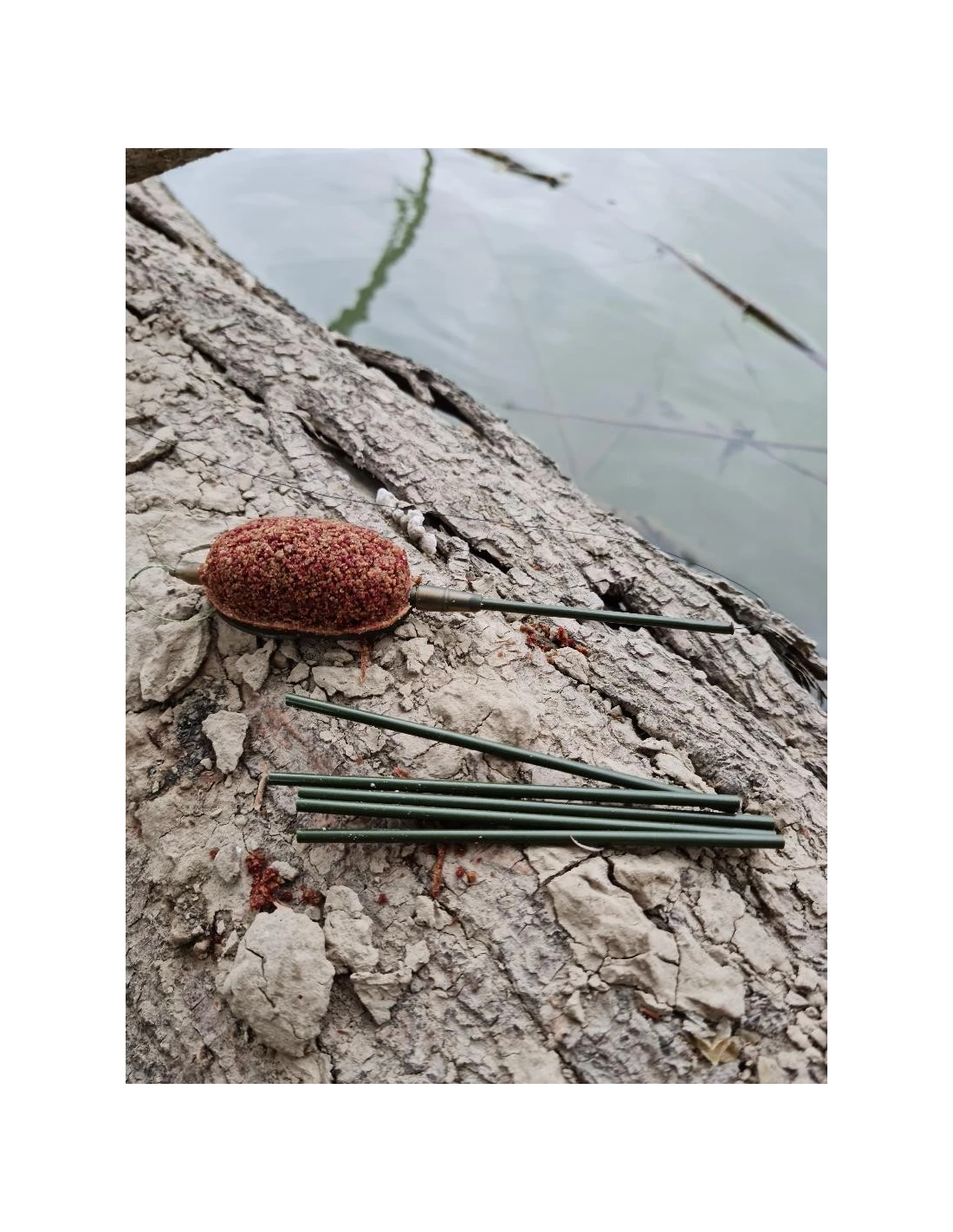 FeederX - Long Cast Tube  verde/maro