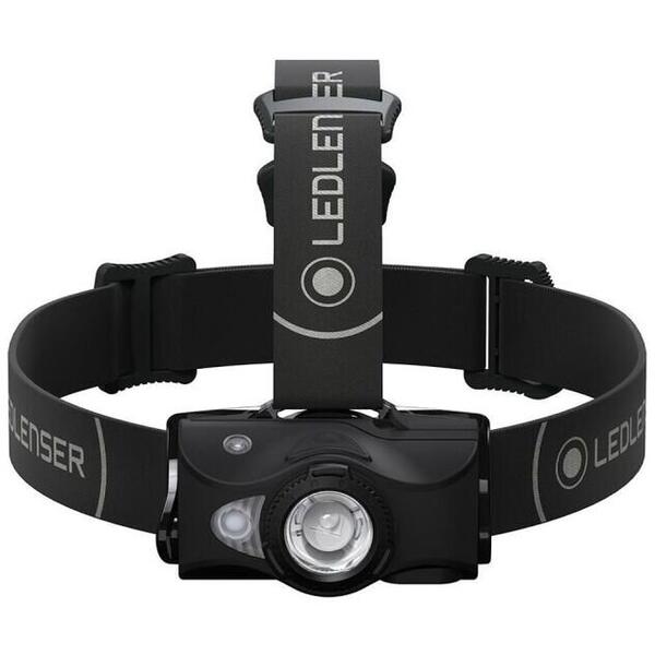 LEDLENSER LANTERNA CAP MH8 BLACK-BLACK 600LM+ACUM+USB