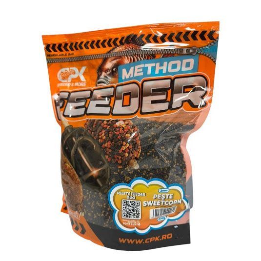 Pelete CPK Method Feeder DUO Peste & Sweetcorn 2mm/800g