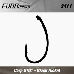 Carlige Fudo Carp STG1, Black Nickel  nr.4